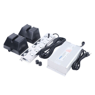 12-Head 110V Ultrasonic Mist Maker Kit Pond Fogger Mister Machine w/2 Buoy NEW!