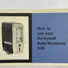 Strobonar Auto 330 Honeywell Camera Owners Manual Instructions Light Vintage