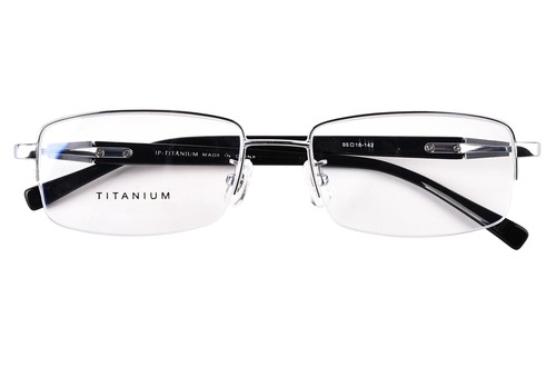 100% Pure Titanium Men Half Rimless Optical Business Eyeglasses Frame Bifocal Rx - Picture 25 of 27