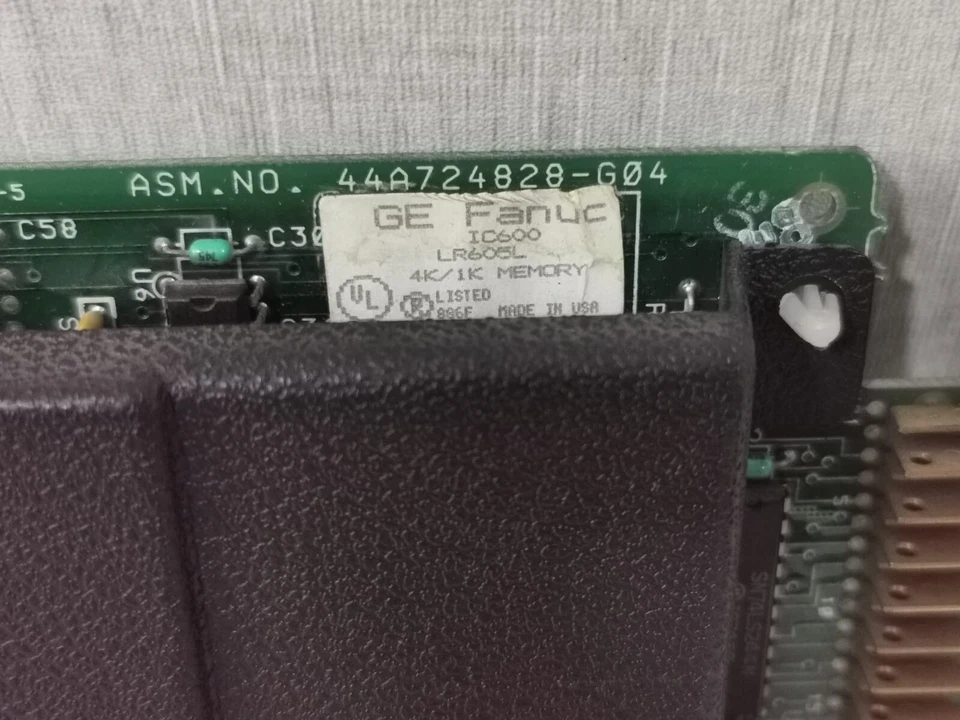 GE Fanuc  IC600-LR605L  4K/1K Memory Module PCB - Image 4 of 4