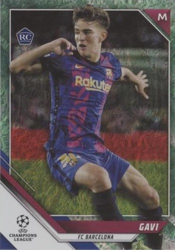 Gavi #50 21-22 Topps UEFA Champions League RC Sparkle Foil Rookie
