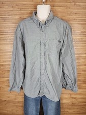 Eddie Bauer Classic Fit Gray Long Sleeve Button Up Shirt Mens 2XL