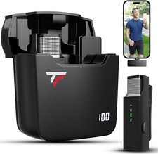 TikTalkPro Wireless Lavalier Microphone for iPhone - 2.4Ghz Mic Audio - 175 ft 
