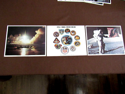 HARRISON SCHMITT RONALD EVANS EUGENE CERNAN VTG APOLLO 17 NASA LITHO PHOTOGRAPHS