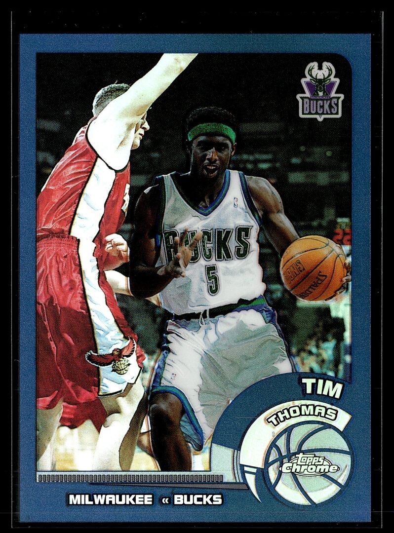 2002-03 TOPPS CHROME REFRACTOR TIM THOMAS BUCKS | eBay