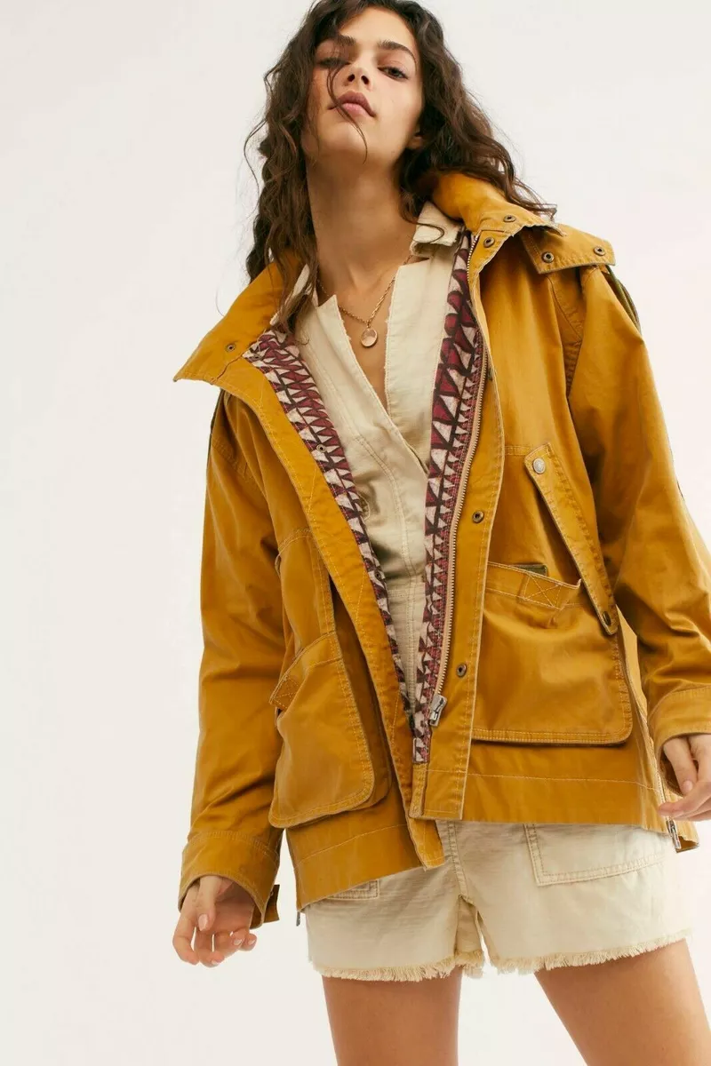 Free people yellow best sale jacket