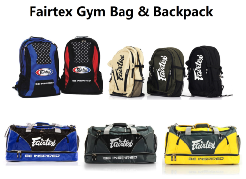 Fairtex Muay Thai Boxing Gym Bag Backpack Black Red Blue Gray MMA K1 All Sports - Picture 1 of 35