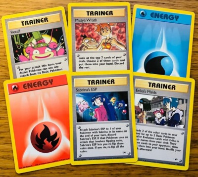 Uncommon/Common Trainer/Energy Gym Heroes Set Pokemon Karten! SCHNELLER & KOSTENLOSER VERSAND!