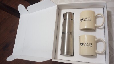 Thermos & 2 Cups New Set In Box