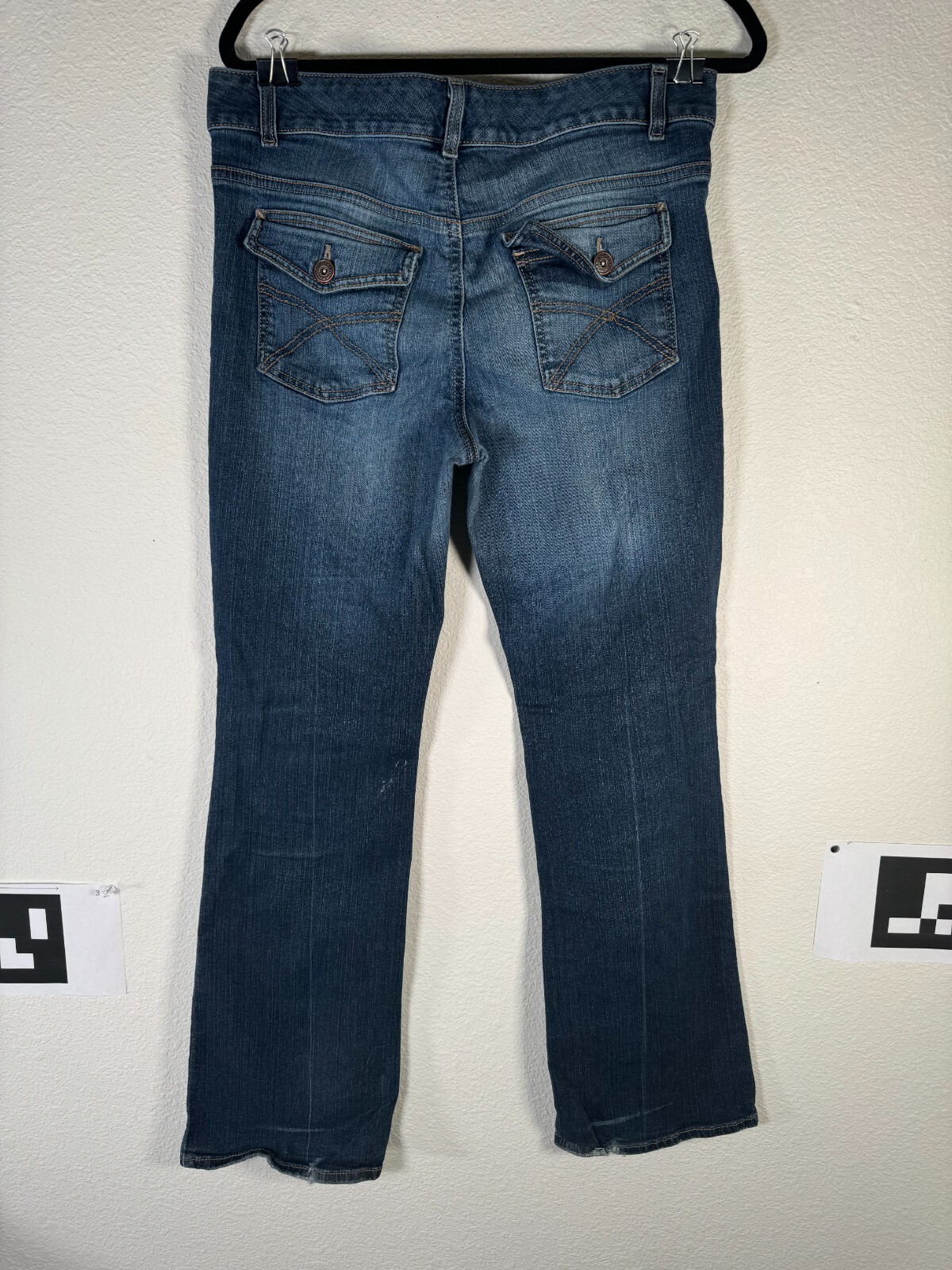 Tommy Hilfiger Freedom Stretch Boot Cut Womens Blue Denim Jeans Size 12R | 36x32 thumbnail 3