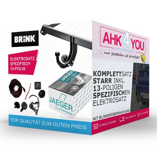 BRINK AHK für VW Golf V Fließheck 03-08 starr + 13-pol JAEGER ES SPEZ