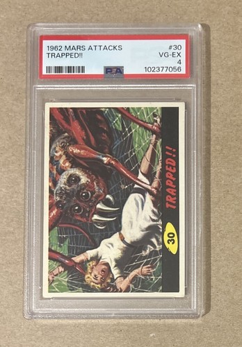 1962 Topps Mars Attacks #30 Trapped!! — PSA 4