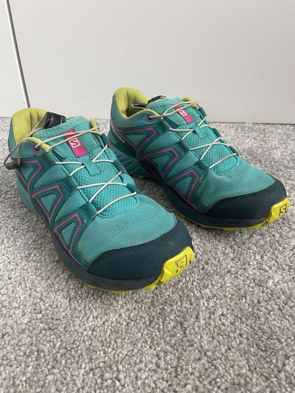 Scarpe da trail running Salomon SpeedCross verde acqua e verde donna UK 5 EU 38