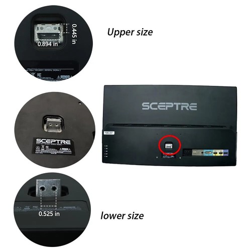 VESA Adaptateur pour SCEPTRE U275W-4000R Moniteur Bras Supports Muraux 27" U275W - Photo 2/7