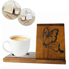 Book Holder for Reading RestTriangle Book Stand for Book Lovers Gifts Small W...