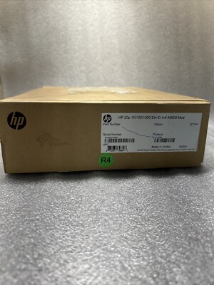  NEW  HP 20P 10/100/1000 ETH INTF A8800 Module 802.11n JC135-61001 JC135B