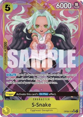 One Piece TCG Two Legends Super Rare S-Snake OP08-112 [Parallel