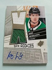 2018-19 Miro Heiskanen SPX Authentic Rookies Jersey Autograph RC Auto 73/99