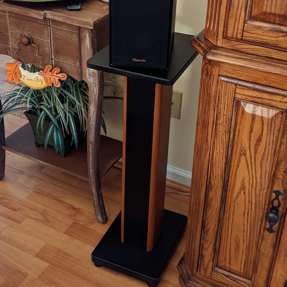 2pcs Home Theatre Bookshelf Hi Fi Speaker Stands Floor 60CM-90CM Height S008 - image 4 of 4