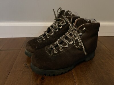 Vintage Bavaria Italy Vibram Montagna Leather Mountain Boots  display picture 2