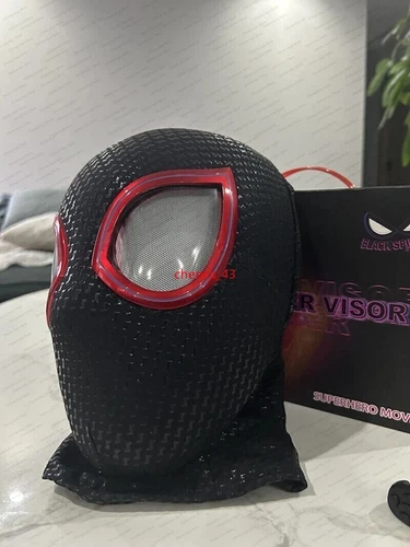 US!!! Miles Morales Spider Man Mask Moving Arachno Eyes with Remote Ring Control - Picture 7 of 23