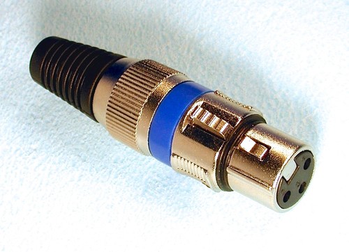 10 Stück 5x male 5x female XLR Stecker mit Farbringen für Mikrofon und DMX Kabel - Bild 4 von 10