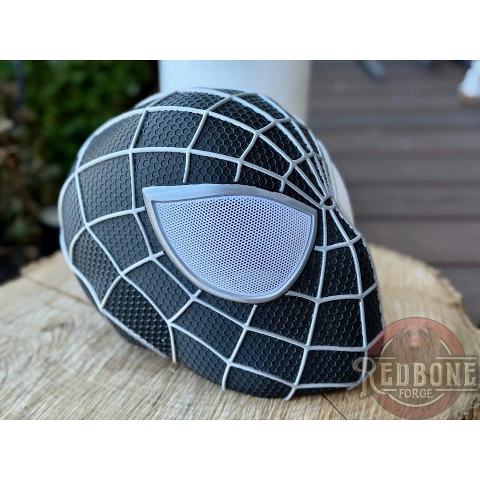 Black Suit Spiderman Helmet Cosplay & Wearable - Image 3 of 4