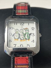 Penguin Xmas Watch NEW BATTERY