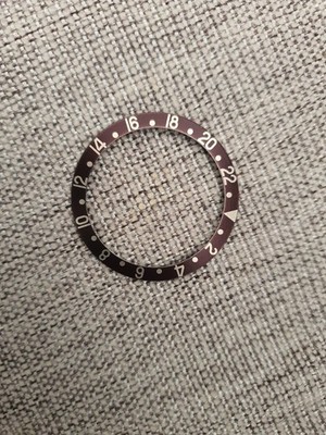 Original Rolex GMT Master II 16710 Lünetteneinsatz - Chocolate Brown Patina