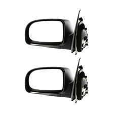 2pcs LH Textured Black Pwr Non-Htd Manual Folding Mirror Hyundai Santa Fe 07-09