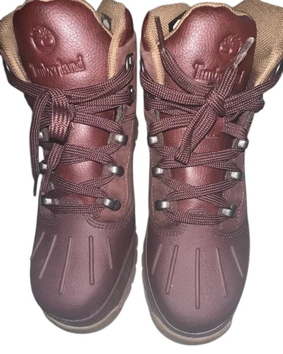 Timberland Juvenil Talla 4.5 Borgoña Euro Senderismo Botas AJ-566 Foto 3 de 4