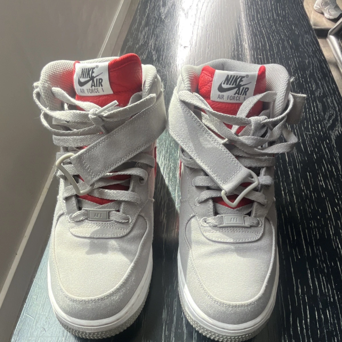 Nike Air Force 1 One High Grey White | eBay