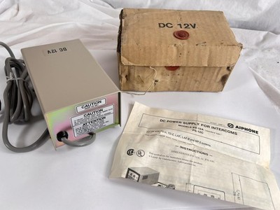 Vintage Aiphone PS-12C DC 12V 1A Power Supply For Intercoms Japan 120V AC Unit