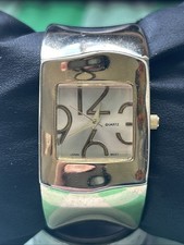 Gold Tone Women s Quartz Cuff Watch