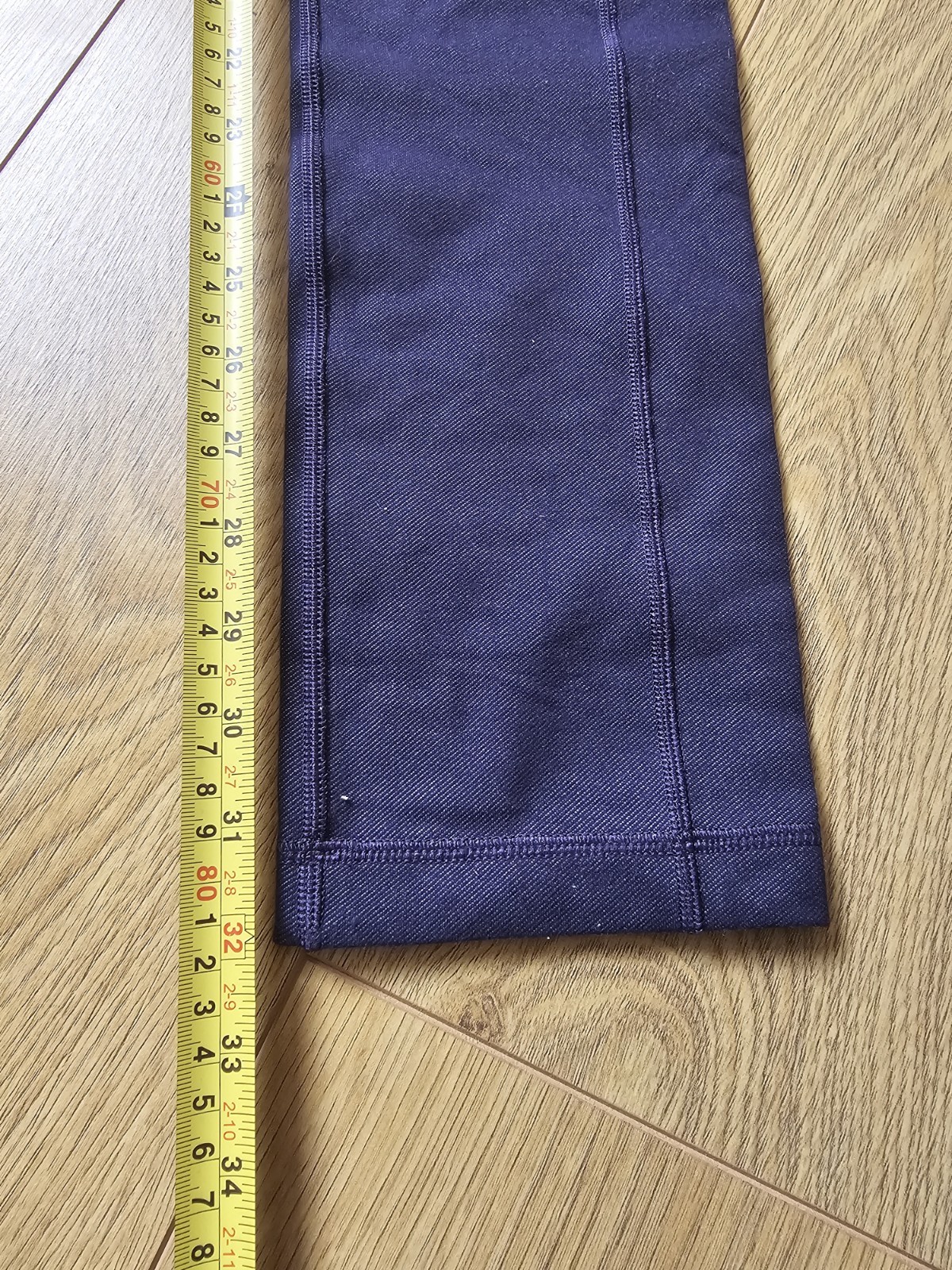 Lululemon Straight Leg Pants Purple Dark Indigo Gym Yoga Trousers US 4 UK 8 image 6