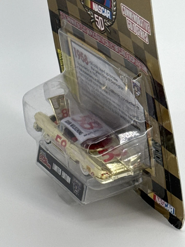 Chevy 1958 Racing Champions NASCAR 50 aniversario dorado #58 edición #10 diecast Foto 3 de 4
