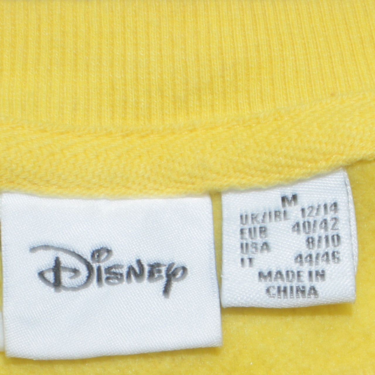Disney Yellow Sweatshirt Mens M image 6