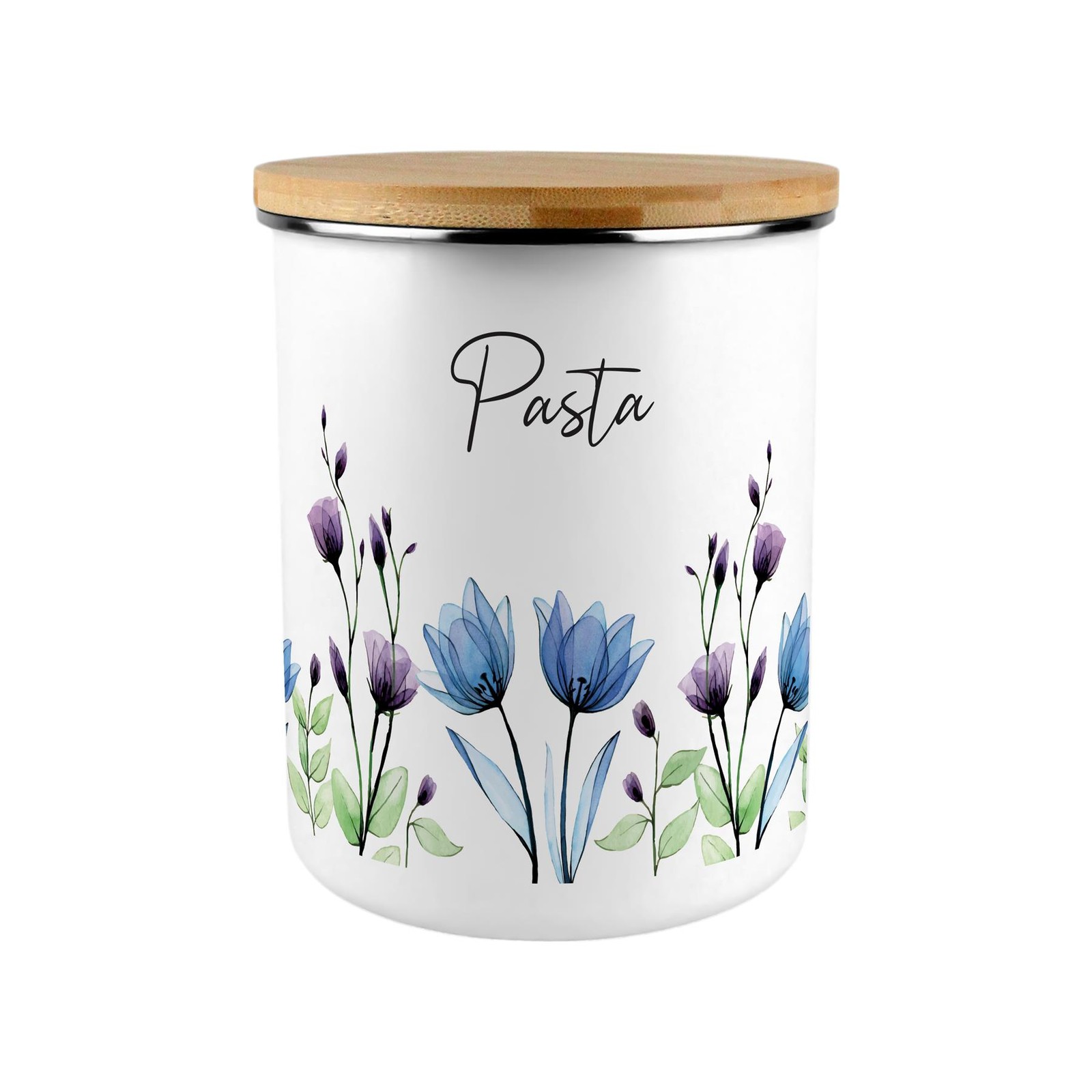 Blooming Lovely Flowers Large Pasta Canister - Perfect Kitchen Storage Gift