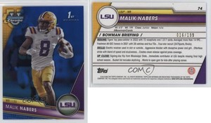 2023 Bowman U Chrome Blue Refractor /199 Malik Nabers #74
