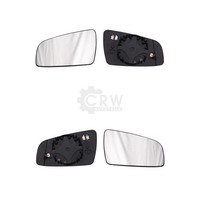 Spiegelglas Mit Haltefuss Set FüR Opel Zafira (A05) Konvex Beheizbar
