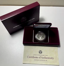1988 D Olympics Commemorative 90% Silver Dollar in OGP/COA