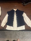 Toddler Renaissance Costume Set Blue Vest & White Long Sleeve Shirt  — photo 1