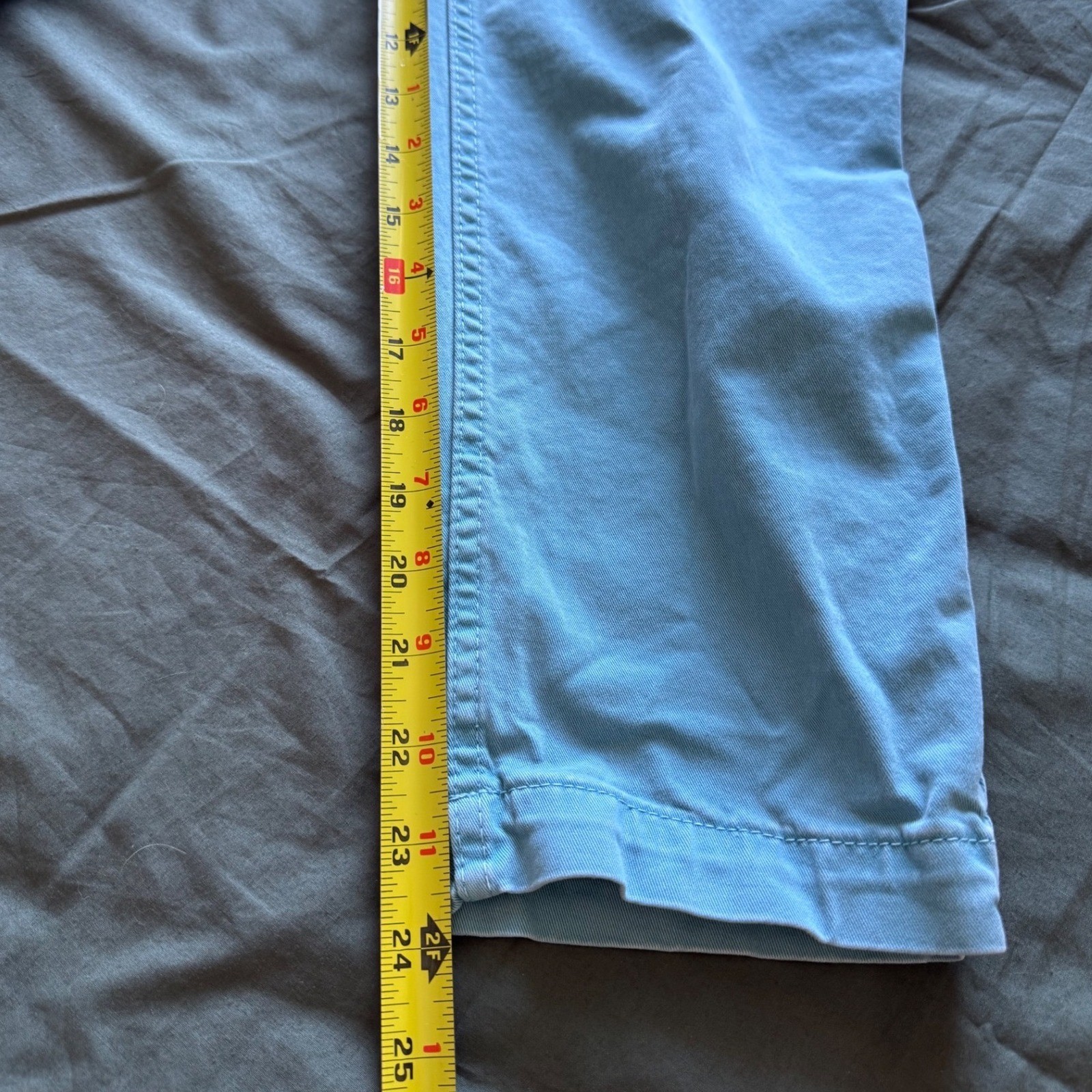 Boden Womens 6P Teal Chino Pants High Rise Tapered Crop Vintage image 8