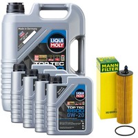 MotoröL Set 6600 0W-20 Liqui Moly 9 Liter + ÖLfilter FüR Mercedes Vito V-Klasse