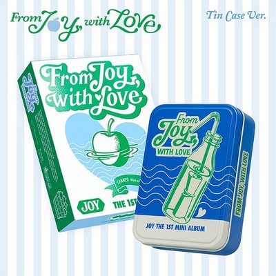 JOY FROM JOY, WITH LOVE 1st Mini Album TIN CASE Ver/Tag+Photo Book+4 Card+GIFT