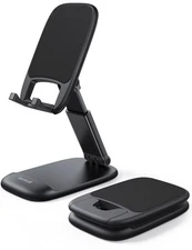 Cell Phone Stand for Desk - [Height Adjustable] Foldable Mobile Phone Holder