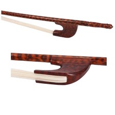 Double Upright Bass Bow, baroque bass Bows Natural Snakewood Straight balance