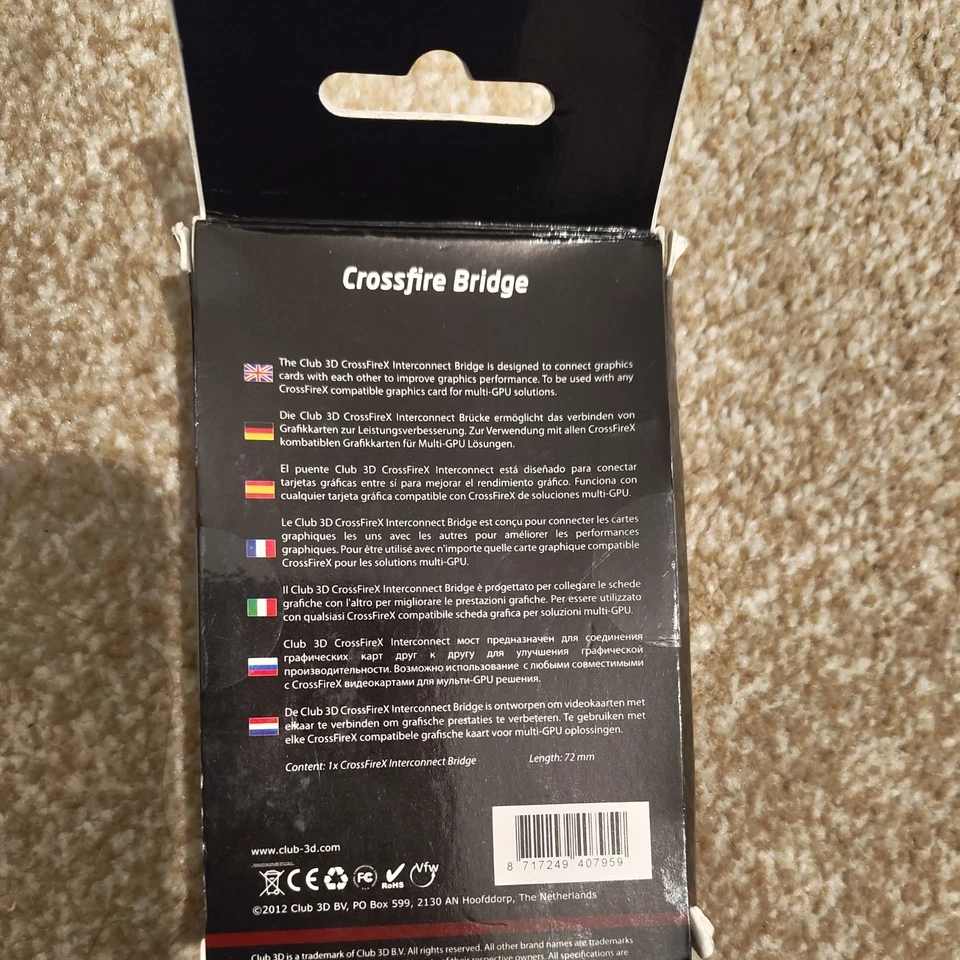 ATI/AMD CrossFire Bridge Interconnect 2.5 in 60mm Flexible 6110024000G  - Image 2 of 2