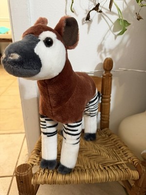 Wild Republic Okapi Plush Stuffed Animal Zoo 12'' Exotic Realistic