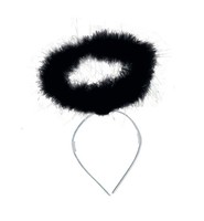 Haarreif Heiligenschein Schwarz Halloween KostüM Schwarzer Heiligenschein Engel